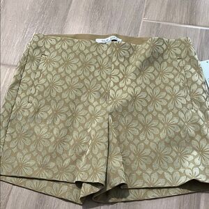Women's Floral Tan Shorts